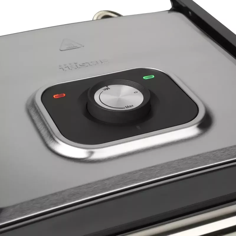 Tristar GR-2858 contactgrill, 2000 W, metallic/roestvrij staal
