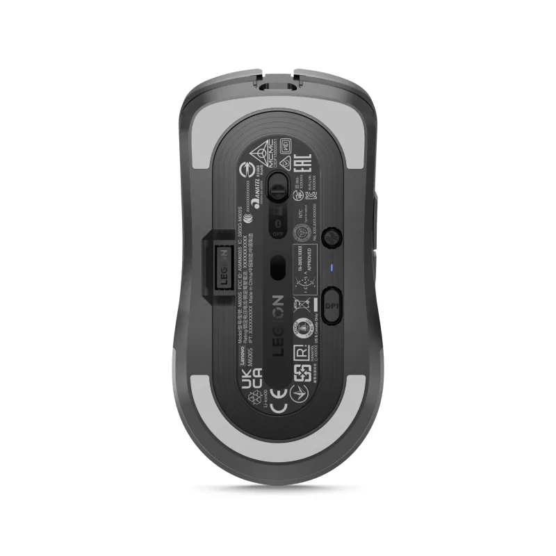 Lenovo Legion M600s draadloze gamingmuis, 2,4 GHz + Bluetooth 5.0, USB-C, optisch, 6 knoppen, grijs/zwart