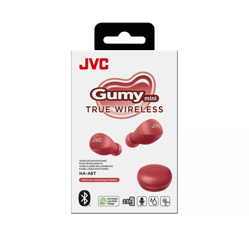 Headset JVC Gumy Mini TWS rood