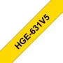 Etikettenlint Brother HGE-631V5 – zwart, voor PT-9500PC PT-9700PC PT-9800PCN RL-700S