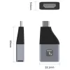 Techly IADAP USBC-HDMI4K USB-grafische adapter 4096 x 2160 pixels zwart, zilver