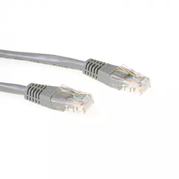 ACT grijs 0,5 meter U/UTP CAT6 patchkabel met RJ45-stekkers