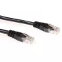 ACT zwart 1 meter U/UTP CAT6 patchkabel met RJ45-stekkers