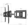 Techly ICA-PLB 148L TV-wandbeugel 165,1 cm (65 inch) zwart