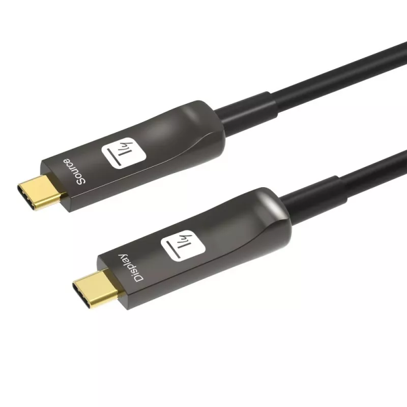 Techly ICOC-U3C-HY-010 USB-kabel 10 m USB-C zwart