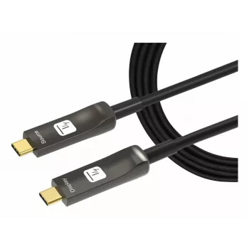 Techly ICOC-U3C-HY-020 USB-kabel 20 m USB-C zwart
