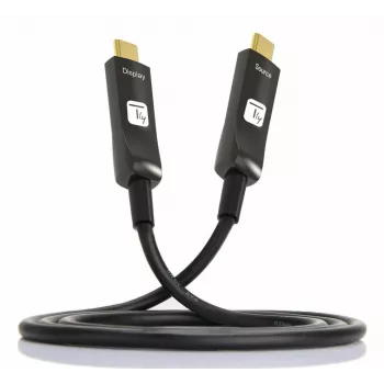 Techly ICOC-U3C-HY-020 USB-kabel 20 m USB-C zwart