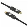 Techly ICOC-U3C-HY-020 USB-kabel 20 m USB-C zwart