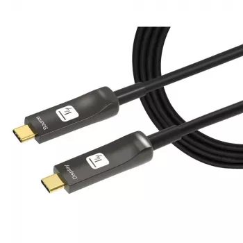 Techly ICOC-U3C-HY-030 USB-kabel 30 m USB-C zwart