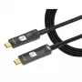 Techly ICOC-U3C-HY-030 USB-kabel 30 m USB-C zwart