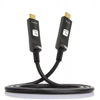 Techly ICOC-U3C-HY-030 USB-kabel 30 m USB-C zwart