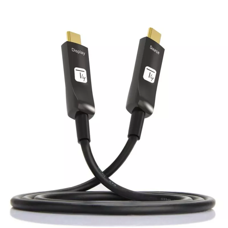 Techly ICOC-U3C-HY-030 USB-kabel 30 m USB-C zwart