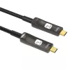 Techly ICOC-U3C-HY-030 USB-kabel 30 m USB-C zwart