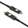 Techly ICOC-U3C-HY-030 USB-kabel 30 m USB-C zwart