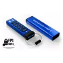 iStorage datAshur PRO+C 32GB | FIPS 140-3 Level 3 gecertificeerd | veilige USB Type-C-drive | AES-XTS 256-bit hardwareversleuteling | PIN-beveiligd | type C-A-adapter inbegrepen