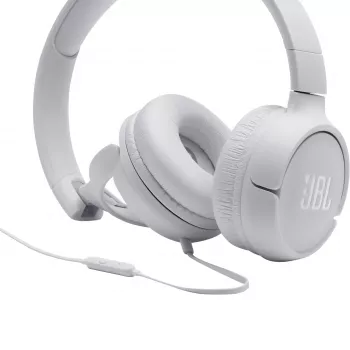 JBL Tune 500 WIT, bedraad, 20 - 20000 Hz, muziek, 148 g, hoofdtelefoon, wit