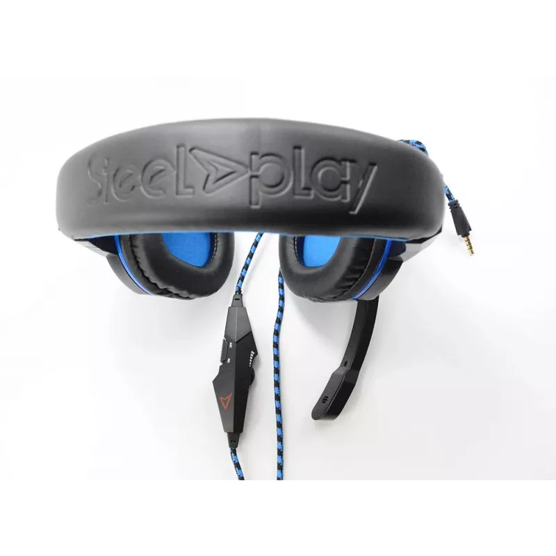 Steelplay HP41 headset bedraad hoofdband gaming zwart, blauw
