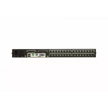 ATEN 32-poorts Cat 5e/6 KVM-switch, 1920 x 1200 pixel, Ethernet LAN, Full HD, rackmontage, 4,8 W, 1HE