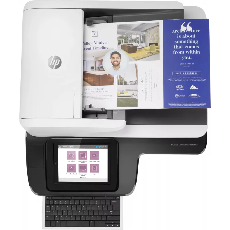 HP Scanjet Enterprise Flow N9120 fn2 flatbed- & ADF-scanner 600 x 600 DPI A3 zwart, wit