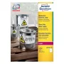 Zelfklevend etiket met afgeronde hoeken Avery Zweckform L4775-100, permanent wit, 210×297 mm, 100 stuks