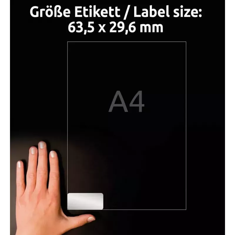 Zelfklevende etiketten Avery L6011-20, afgeronde rechthoek