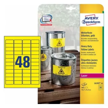 Zelfklevend etiket rechthoek Avery L6103-20