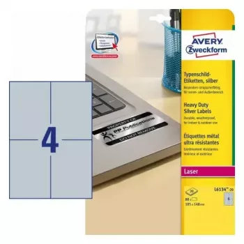 Zelfklevend etiket voor printer Avery L6134-20