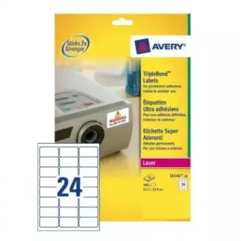 Zelfklevend printeretiket Avery L6141-20