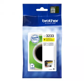 Patroon Brother LC-3233Y geel 1500 pagina's DCP-J1100DW/MFC-J1300DW