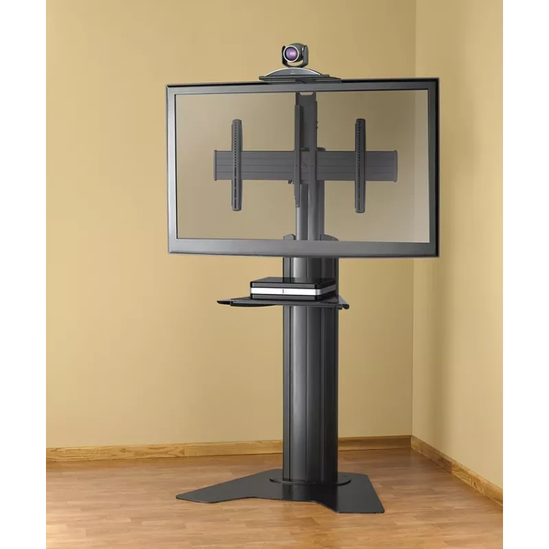 Chief LFAUB Large Fusion handmatig in hoogte verstelbare vloerstandaard voor flatpanels, 40-80 inch (102-203 cm), zwart