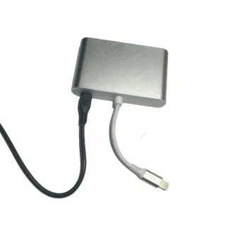 Microconnect LIGHT-HUB4 interface-hub Lightning 480 Mbit/s zilver