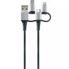 USB-kabel Schwaiger LKU 100 1,5m USB 2.0 A Micro-USB B zwart zilver