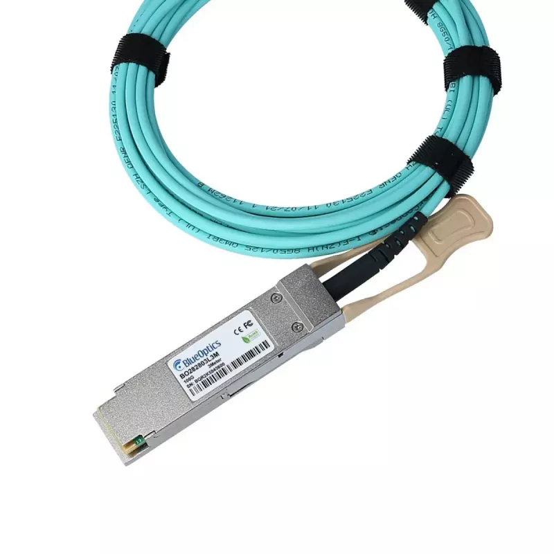 Netwerkkabel BlueOptics MFA1A00-C015-BO QSFP28 InfiniBand 15m oranje