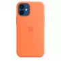Hoesje Apple iPhone 12 mini siliconen case met MagSafe kumquat