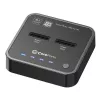 CoreParts MS-CLONER-SATA dockingstation USB 3.2 Gen 2 (3.1 Gen 2) Type-C zwart