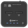 CoreParts MS-CLONER-SATA dockingstation USB 3.2 Gen 2 (3.1 Gen 2) Type-C zwart