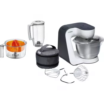Bosch MUM5 Start Line universele keukenmachine 800 W 3,9 L oranje, zilver, transparant, wit