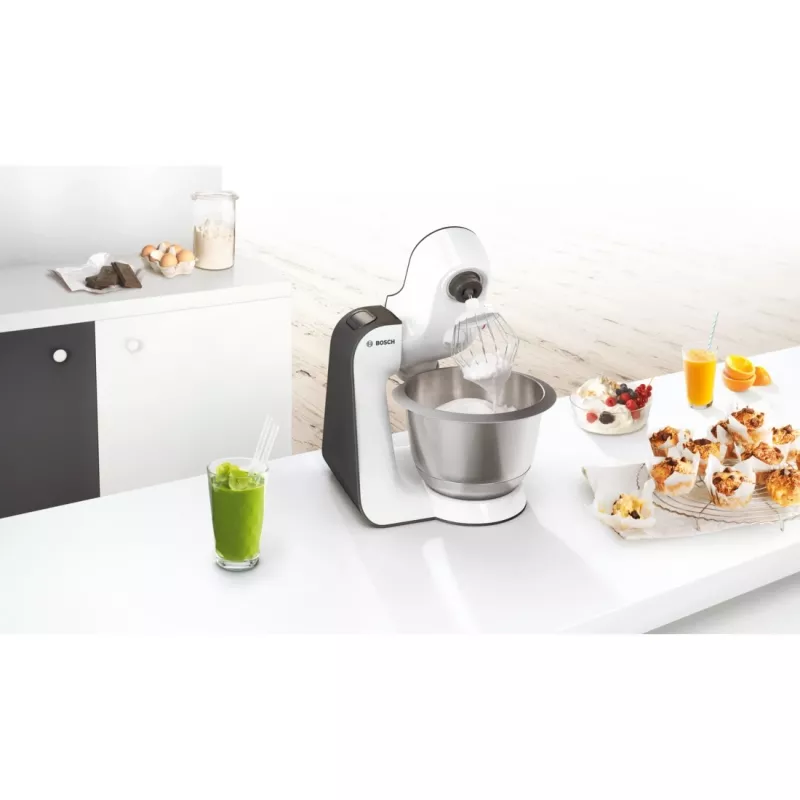 Bosch MUM50123 MUM5 Start Line keukenmachine, 800 W, wit/antraciet