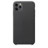 Cover Apple iPhone 11 Pro Max Leder Case zwart