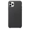 Cover Apple iPhone 11 Pro Max Leder Case zwart