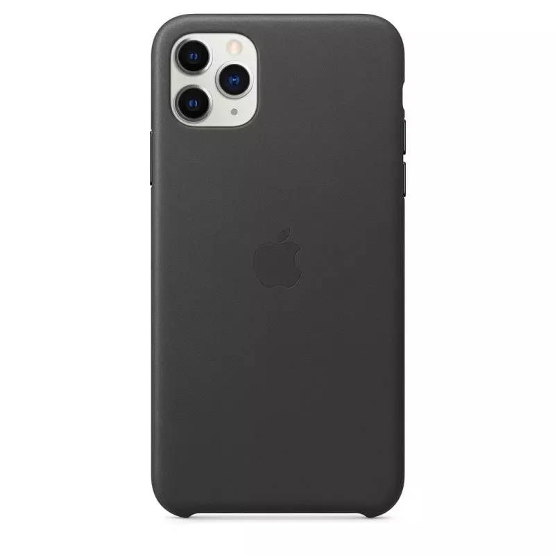 Cover Apple iPhone 11 Pro Max Leder Case zwart
