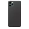 Cover Apple iPhone 11 Pro Max Leder Case zwart