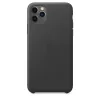 Cover Apple iPhone 11 Pro Max Leder Case zwart