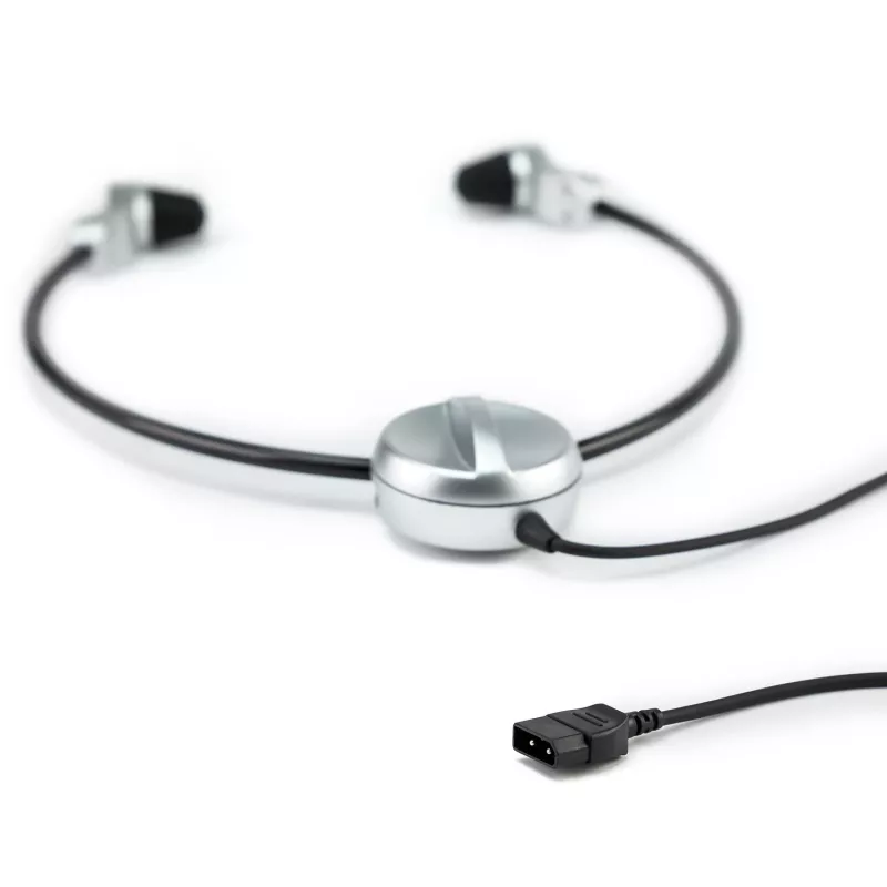 Grundig Swingphone 568 hoofdtelefoon bedraad onder de kin zwart, zilver