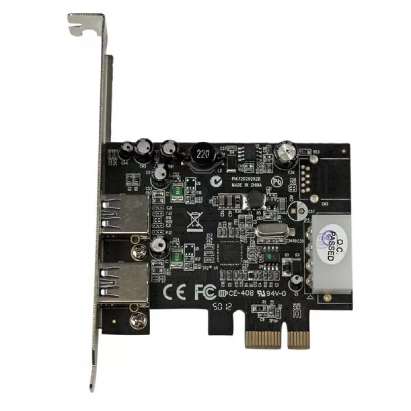StarTech.com 2-poorts PCI Express (PCIe) SuperSpeed USB 3.0-kaartadapter met UASP - LP4-voeding