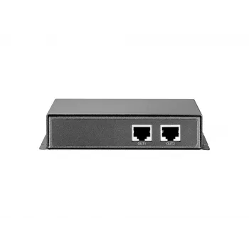 LevelOne Gigabit PoE-repeater, cascadeerbaar, 2 PoE-uitgangen, netwerkrepeater, 100 m, 1000 Mbit/s, full-duplex, half-duplex, 10/100/1000Base-T(X), IEEE 802.3x