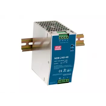 LevelOne 48V DC industriële voeding, 240W, DIN-rail, PoE-geschikt