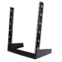StarTech.com 2-post 12U desktop-serverrack, klein open 19-inch computerrack, compact netwerkrack voor AV-/studio-/data-/IT-apparatuur – vrijstaand two-post rack voor thuis-/kantoortoepassingen