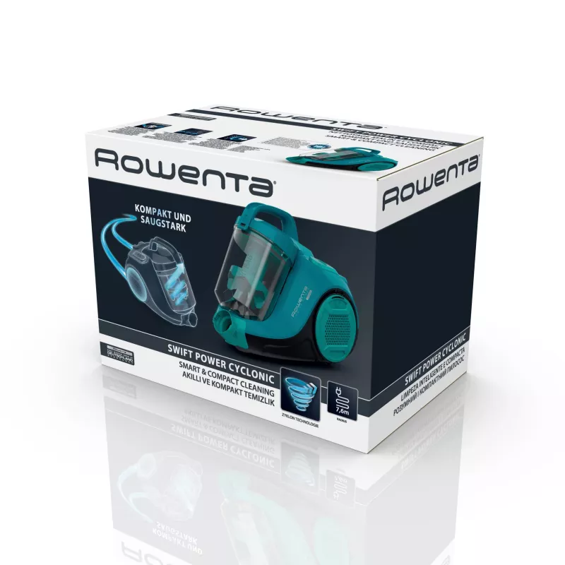 Rowenta Swift Power Cyclonic RO2932EA cilinderstofzuiger, droog, zonder zak, 750 W