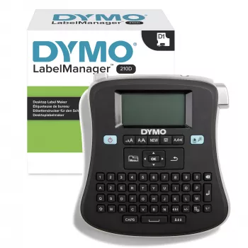 DYMO LabelManager ® ™ 210D - AZERTY, D1, Thermotransfer, 180 x 180 DPI, 12 mm/s, Zwart, Zilver